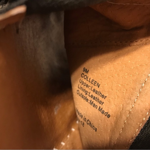 Gentle Souls Colleen wedge sandals black ankle strap leather women size 9 M - Picture 9 of 11